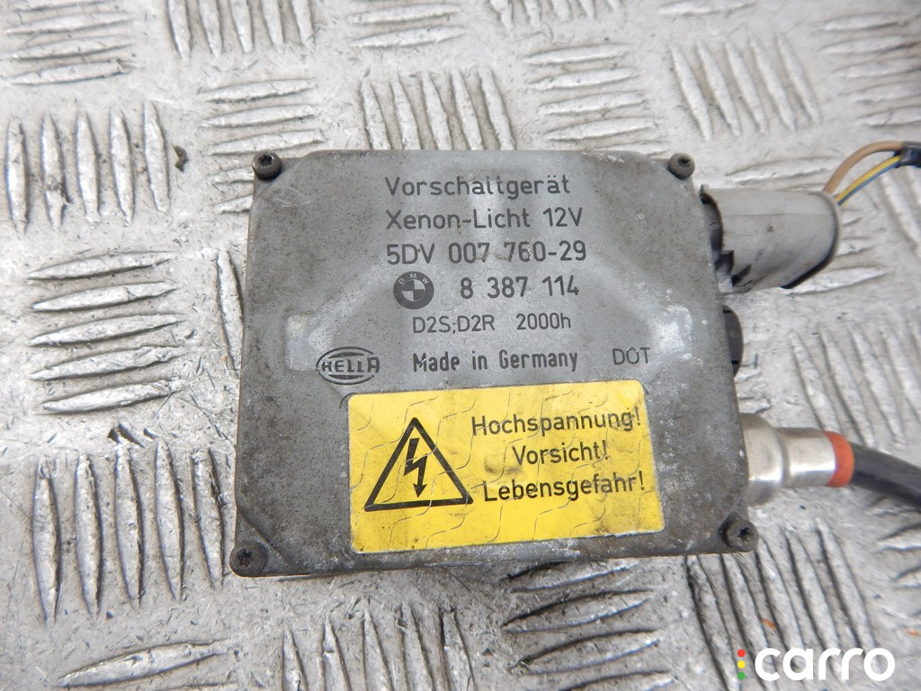 8387114, 63128387114, 63128373165, 8373165, 63128373166, 8373166 Блок розжига ксенона BMW 5-series (E39) 1998г. - фото №2