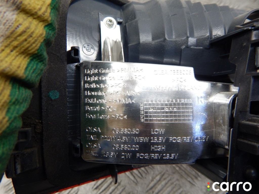 63217350698, 7350698, 63212710636, 2710636 Фонарь крышки багажника правый BMW X1-series (F48) 2015г. - фото №5