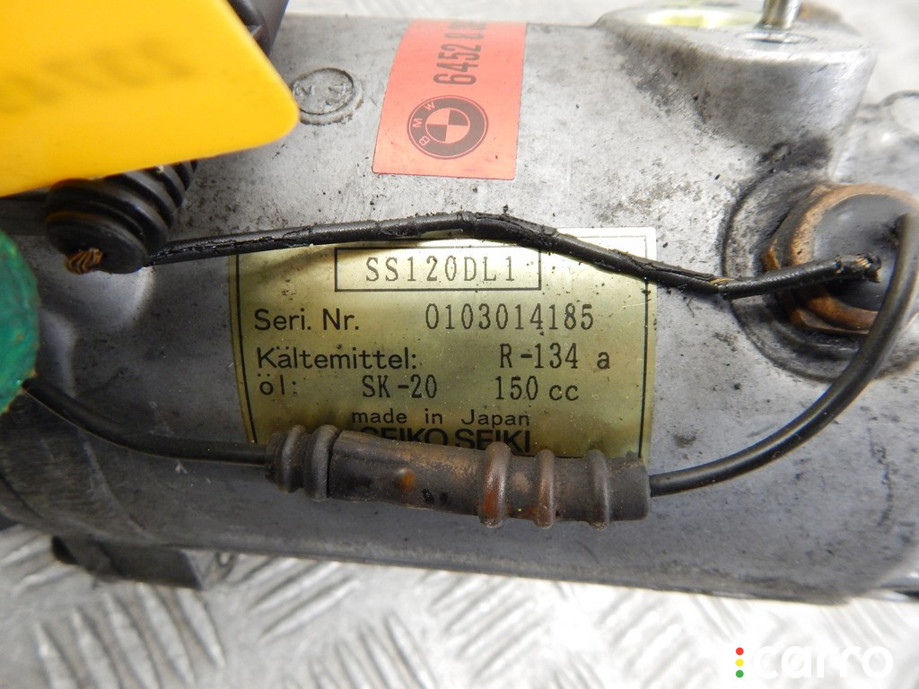 8386650, 64528386650, 64526901206, 6901206, 64528375319, 8375319 Компрессор кондиционера BMW 3-series (E46) 2000г. - фото №3