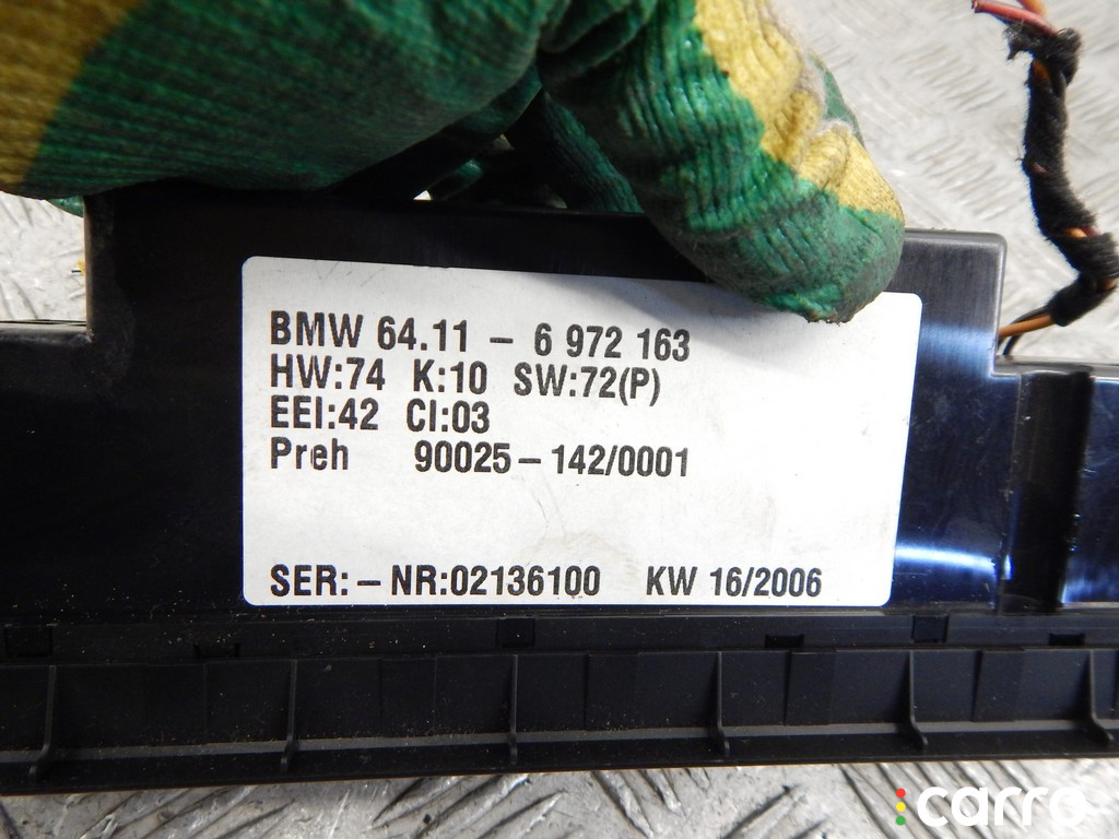 64116972163, 6972163 Блок управления печки/климат-контроля BMW X5-series (E53) 2006г. - фото №3