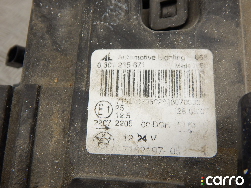 7162197, 197 Фара левая BMW X3-series (E83) 2007г. - фото №3