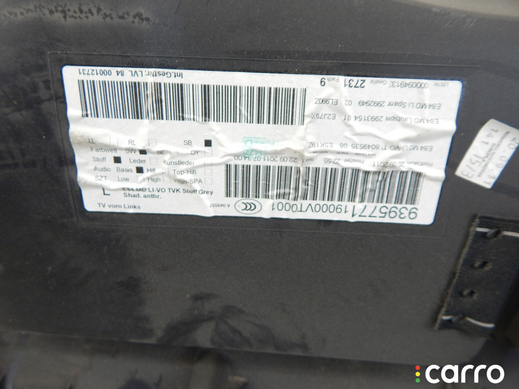 Обшивка двери передней левой (дверная карта) BMW X1-series (E84) 2011г. - фото №5