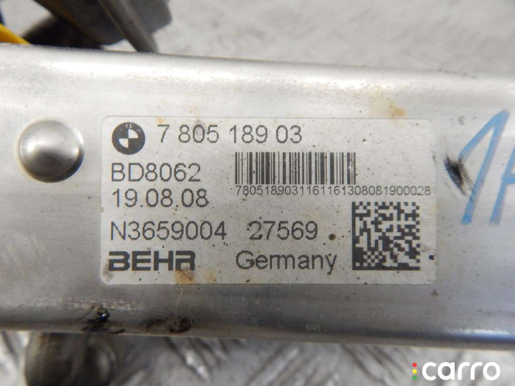 7805189, 11717805189 Радиатор EGR BMW 1-series (E87) 2008г. - фото №3