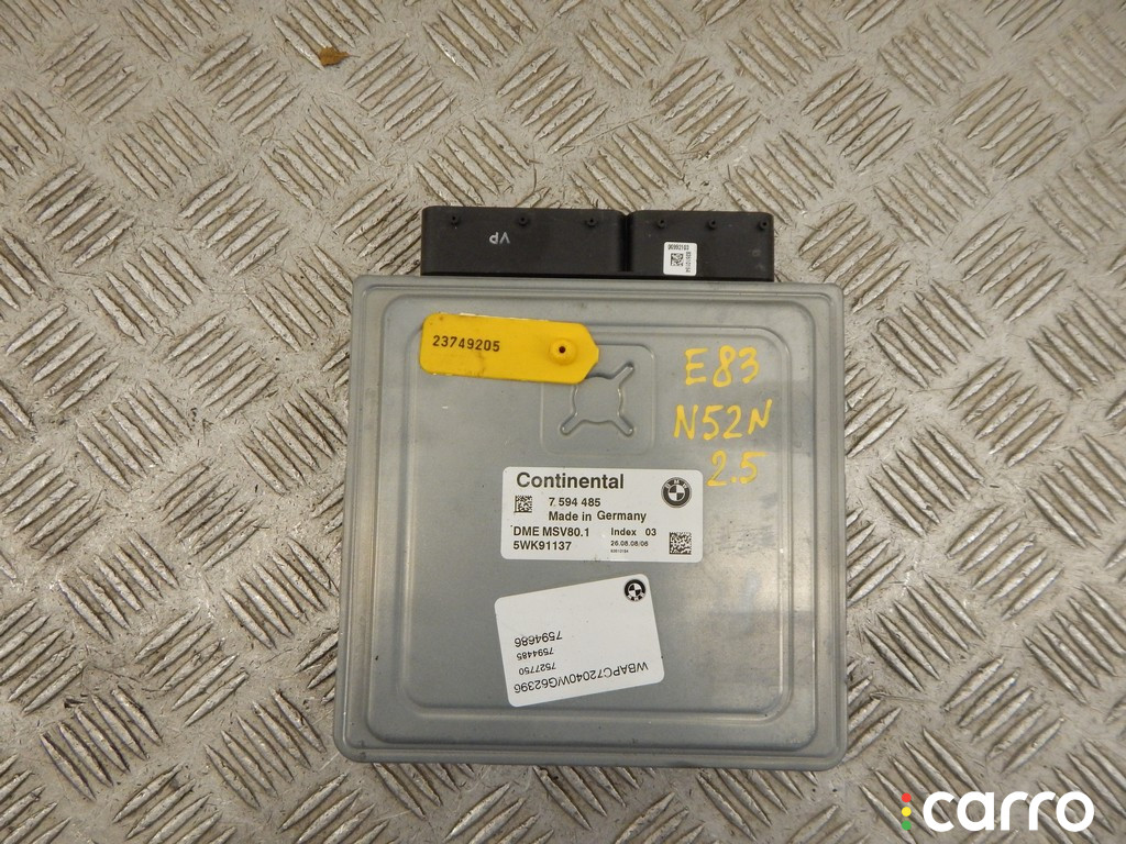 12147583526, 7583526, 12147587166, 7587166, 12147602216, 7602216, 12147594486, 7594486, 12147594485, 7594485, 12147584310, 7584310, 12147584309, 7584309, 12147587167, 7587167, 12147583527, 7583527, 12147581126, 7581126, 12147576671, 7576671, 12147581127, 7581127, 12147574543, 7574543, 12147574542, 7574542, 12147574547, 7574547, 12147574546, 7574546, 12147574762, 7574762, 12147574764, 7574764, 12147574768, 7574768, 12147574766, 7574766, 12147576670, 7576670 Блок управления двигателем BMW X3-series (E83) 2008г. - фото №1