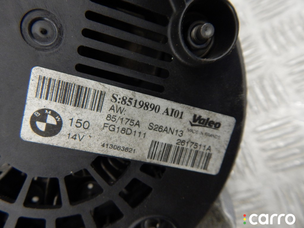 8519890, 12318519890 Генератор BMW 3-series (F30/31) 2013г. - фото №4
