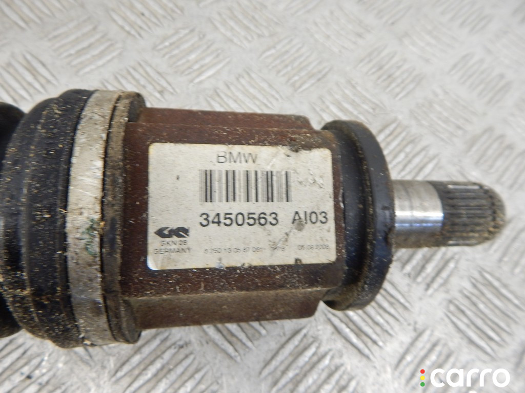3450563, 31603450563 Полуось передняя левая (приводной вал, ШРУС) BMW X3-series (E83) 2008г. - фото №5