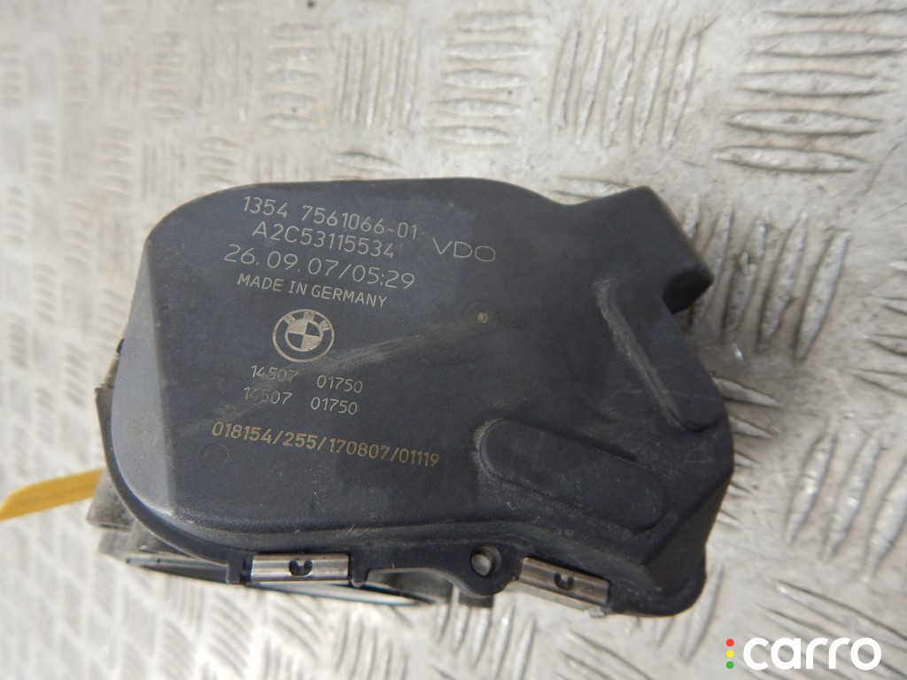 7561066, 13547561066 Заслонка дроссельная BMW 3-series (E90/91/92) 2007г. - фото №3