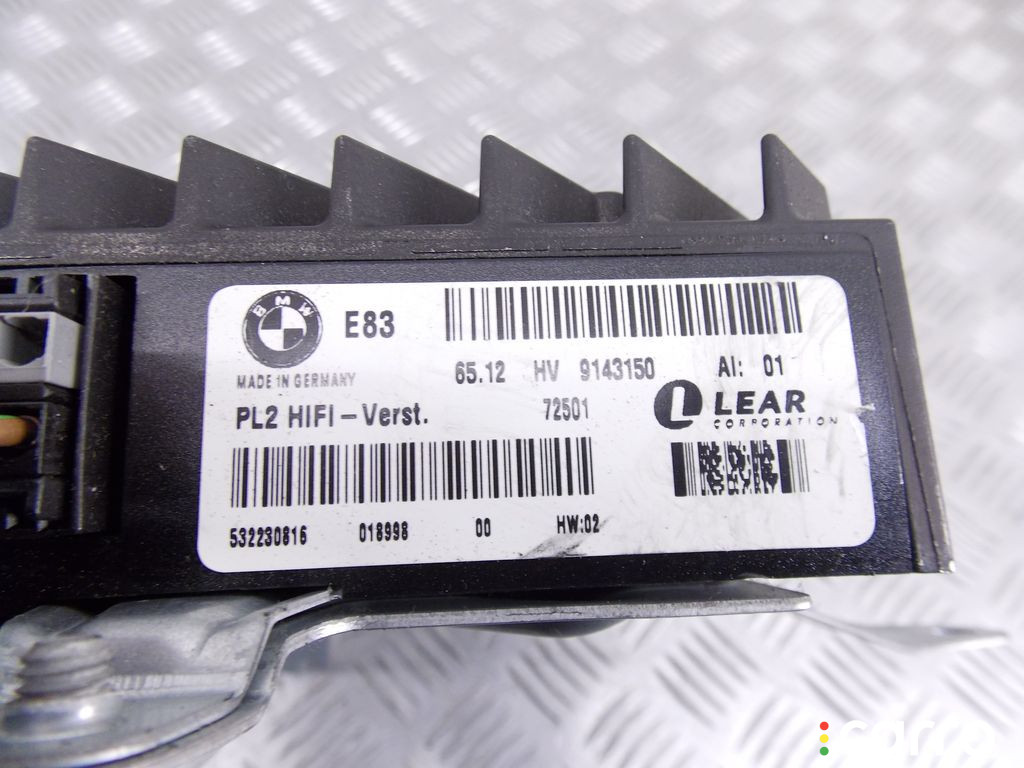 65129143150, 9143150, 65126990098, 6990098 Усилитель музыкальный BMW X3-series (E83) 2007г. - фото №2