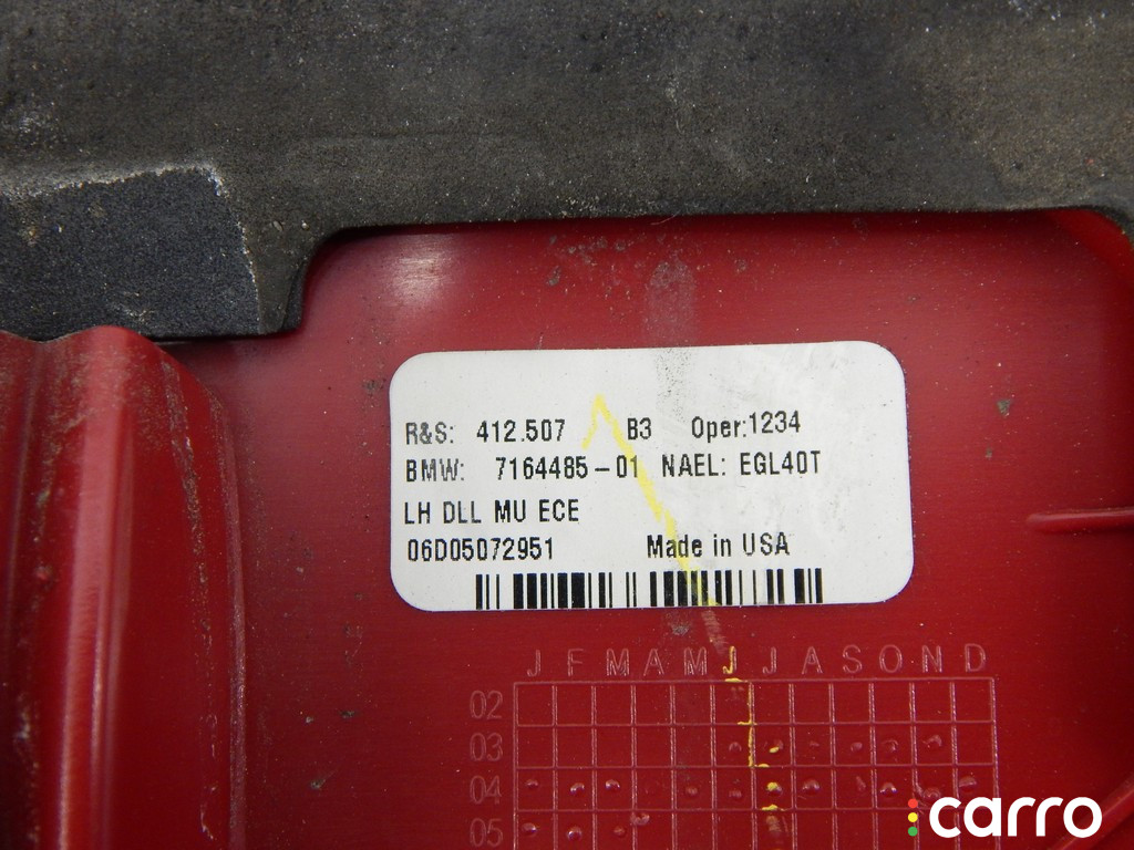 63217164485, 7164485, 63216916913, 6916913 Фонарь крышки багажника левый BMW X5-series (E53) 2005г. - фото №4