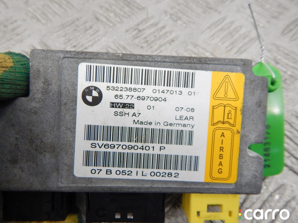 6970904, 65776960226, 6946108, 65776970904, 65776946108, 65770393602, 0393602, 65770407284, 0407284, 6960226, 65770413726, 0413726 Блок AirBag BMW 7-series (E65/66) 2007г. - фото №2