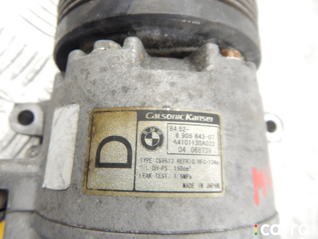 6905643, 64526905643 Компрессор кондиционера BMW 3-series (E46) 2005г. - фото №3