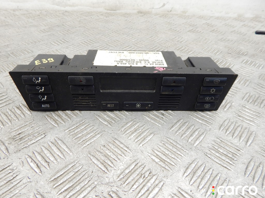 64118375453, 8375453 Блок управления печки/климат-контроля BMW 5-series (E39) 1998г. - фото №1