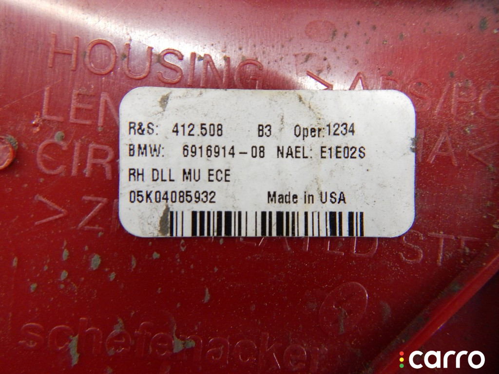 63217164486, 7164486, 63216916914, 6916914 Фонарь крышки багажника правый BMW X5-series (E53) 2004г. - фото №3