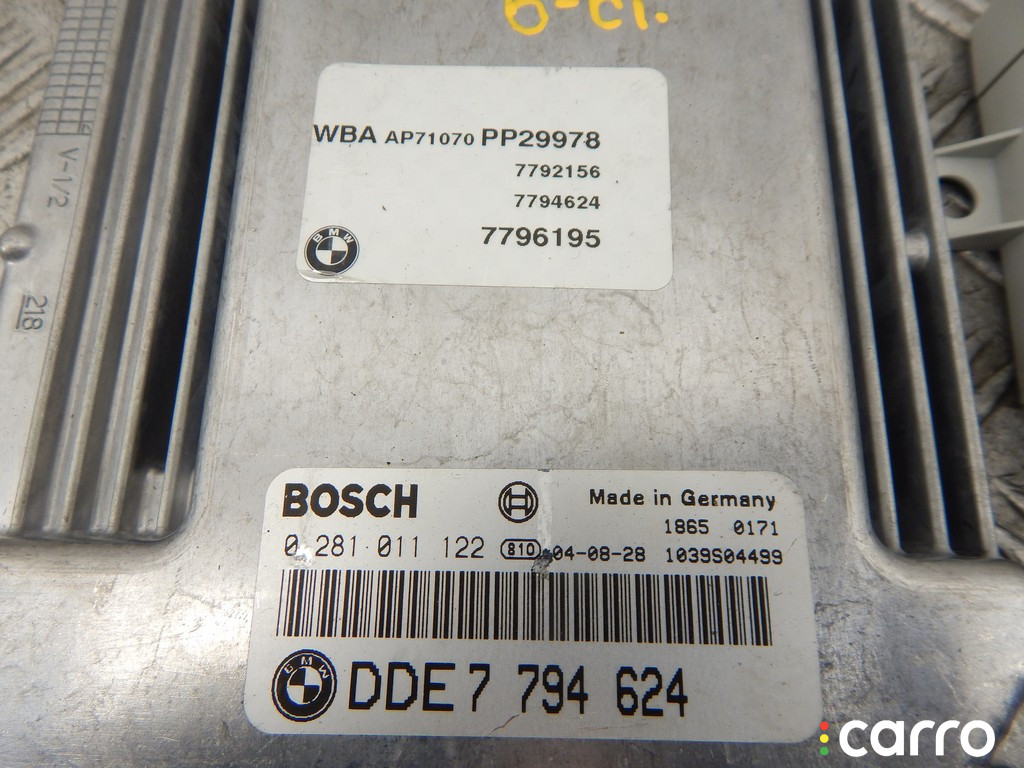 7794624, 13617794624, 13617800130, 7800130, 13617794582, 7794582, 13617793863, 7793863, 13617793609, 7793609 Блок управления двигателем BMW 3-series (E46) 2004г. - фото №2
