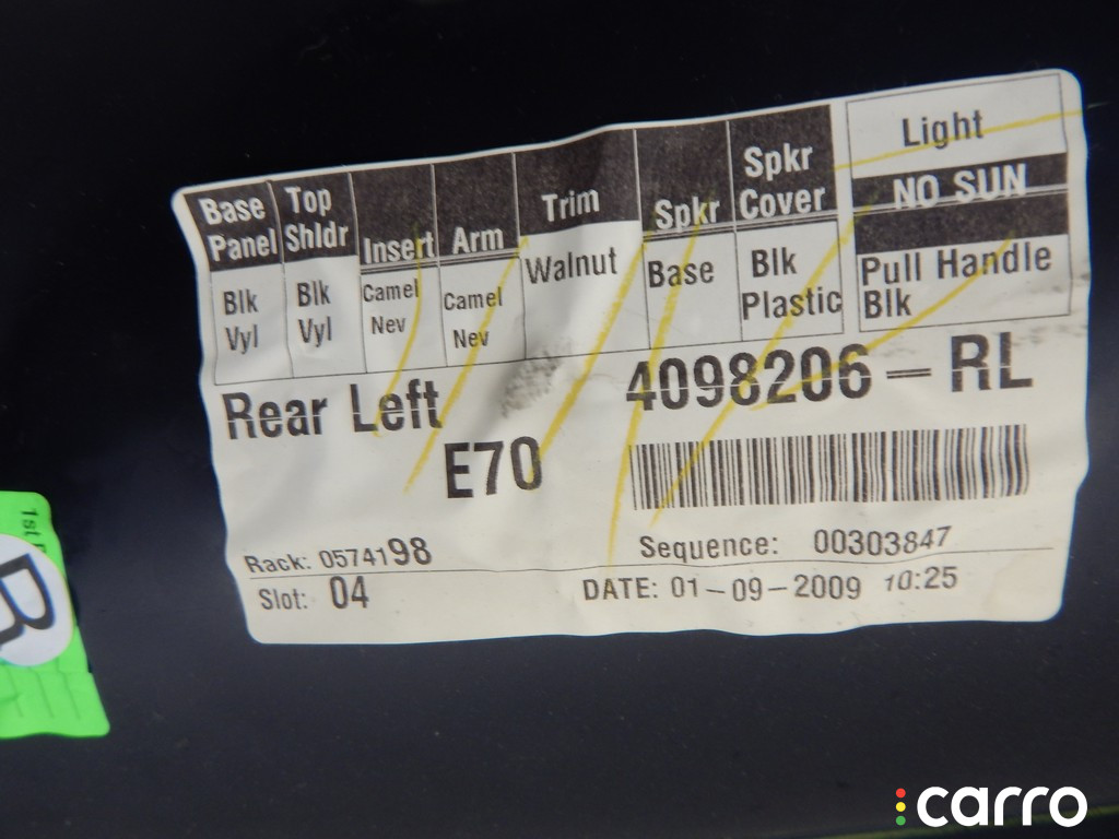 Обшивка двери задней левой (дверная карта) BMW X5-series (E70) 2009г. - фото №5