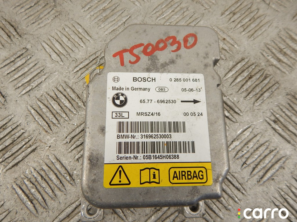 6912755, 6905491, 6933238, 6962530, 65776912755, 65776933238, 65776962530, 65776905491, 65776904696, 6904696, 65776912123, 6912123, 65779345358, 9345358 Блок AirBag BMW X5-series (E53) 2005г. - фото №2