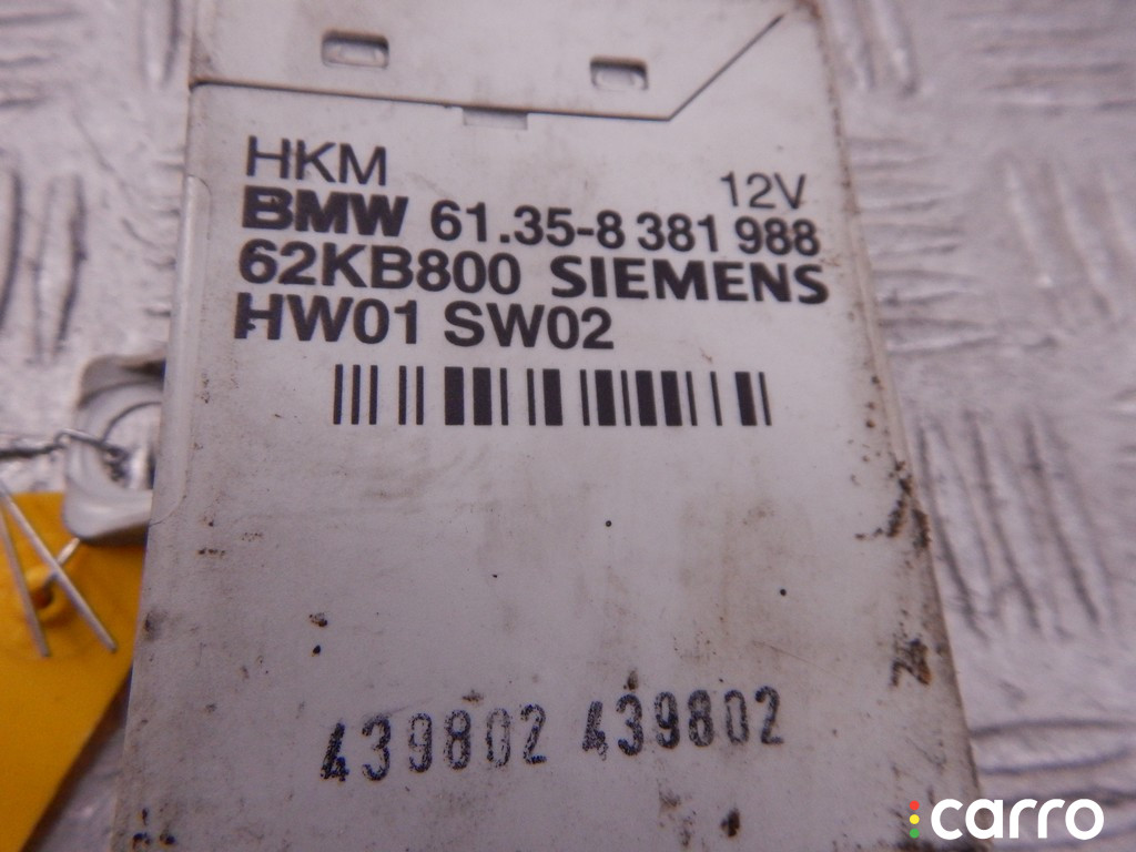 61358381988, 8381988, 61356903262, 6903262, 61356909664, 6909664 Блок управления крышкой багажника BMW 7-series (E38) 1996г. - фото №2