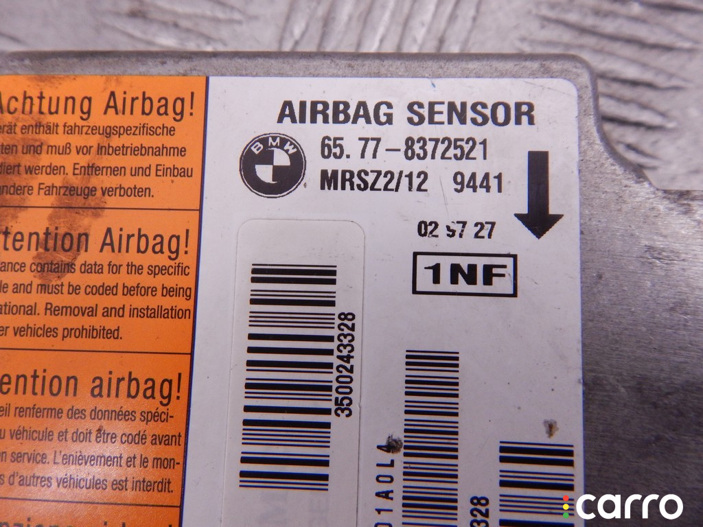 65778372521, 8372521 Блок AirBag BMW 7-series (E38) 1996г. - фото №2