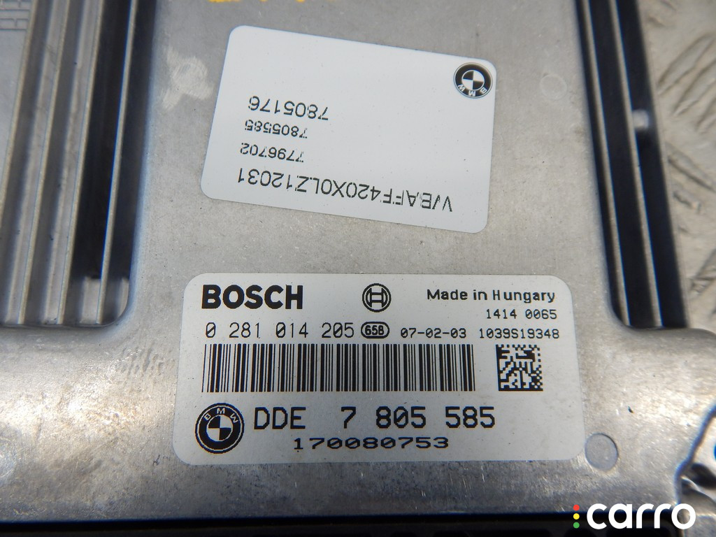 7805585, 13617805585, 13617809654, 7809654, 13617808654, 7808654, 13617805286, 7805286, 13617804843, 7804843 Блок управления двигателем BMW X5-series (E70) 2007г. - фото №2