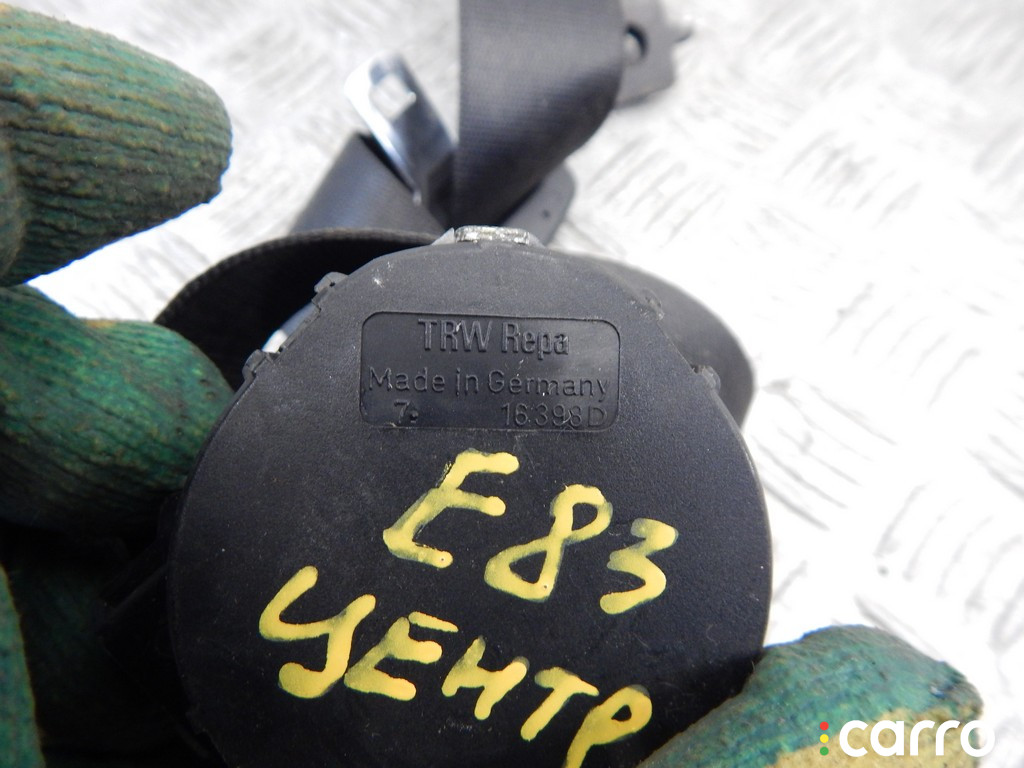72113403556, 3403556, 72113448364, 3448364 Ремень безопасности задний центральный BMW X3-series (E83) 2006г. - фото №2