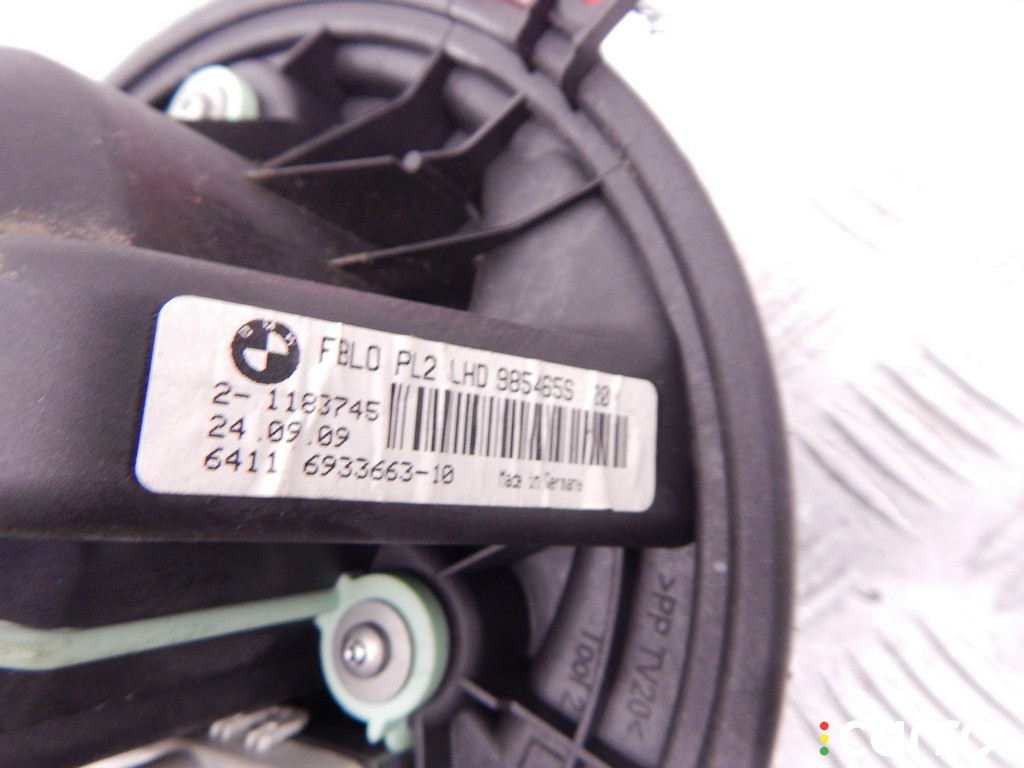 64119227670, 6933663, 64116933663, 9227670, 64119144200, 9144200 Моторчик печки BMW 1-series (E87) 2009г. - фото №5