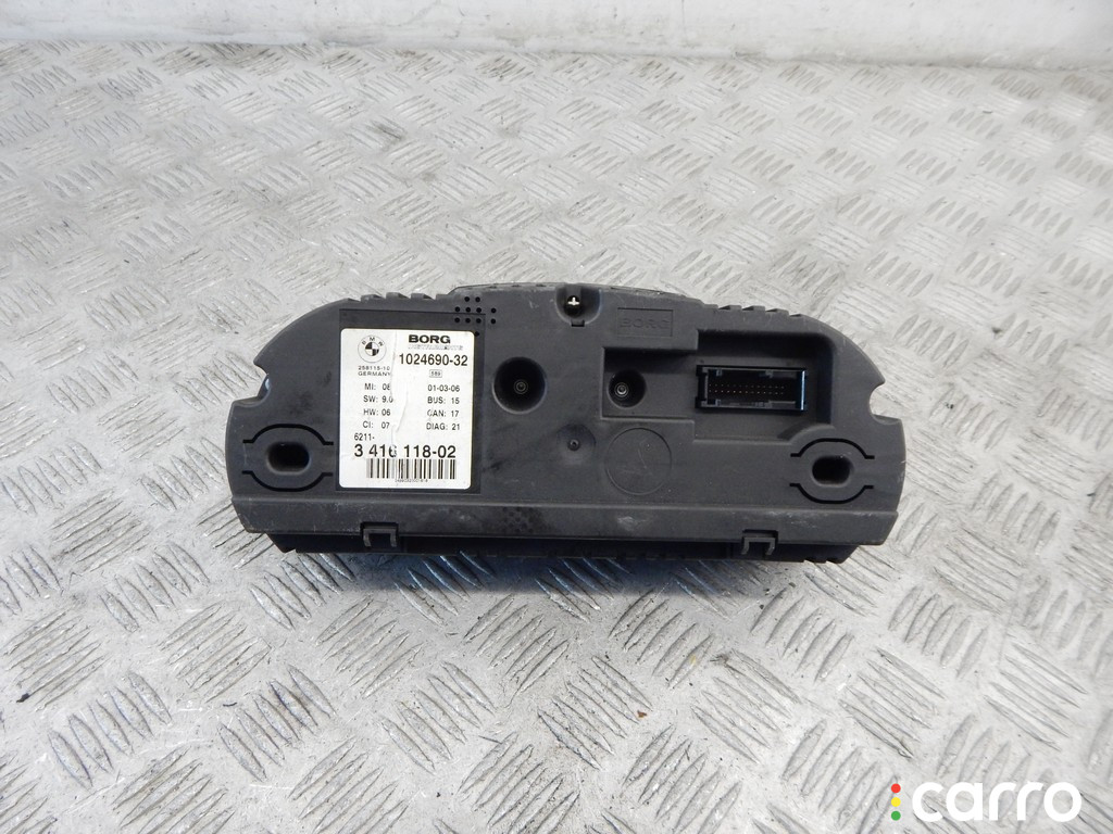 62113416118, 3416118, 62103451585, 3451585, 62103448328, 3448328 Щиток приборов (приборная панель) BMW X3-series (E83) 2006г. - фото №3