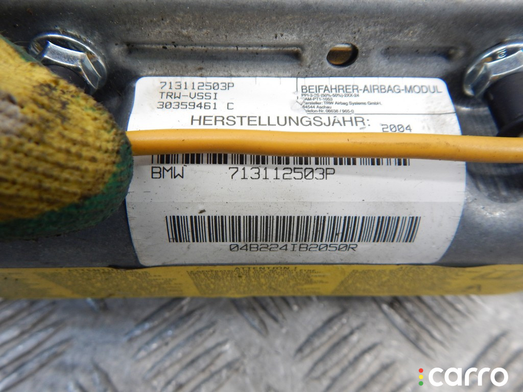 72128402260, 8402260, 72127131125, 7131125 Подушка безопасности пассажира BMW X5-series (E53) 2004г. - фото №2