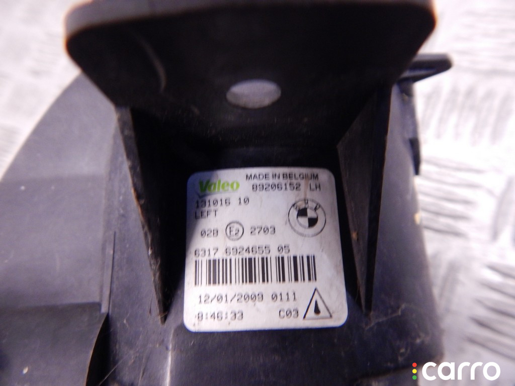 6924655, 63176924655, 63177837501, 7837501 Фара противотуманная левая BMW X5-series (E70) 2009г. - фото №4
