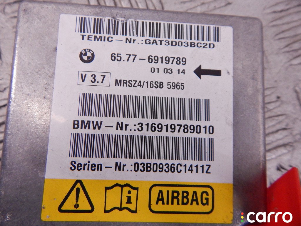 6919789, 6920848, 65776920848, 65776919789, 65776910676, 6910676 Блок AirBag BMW 5-series (E39) 2003г. - фото №2