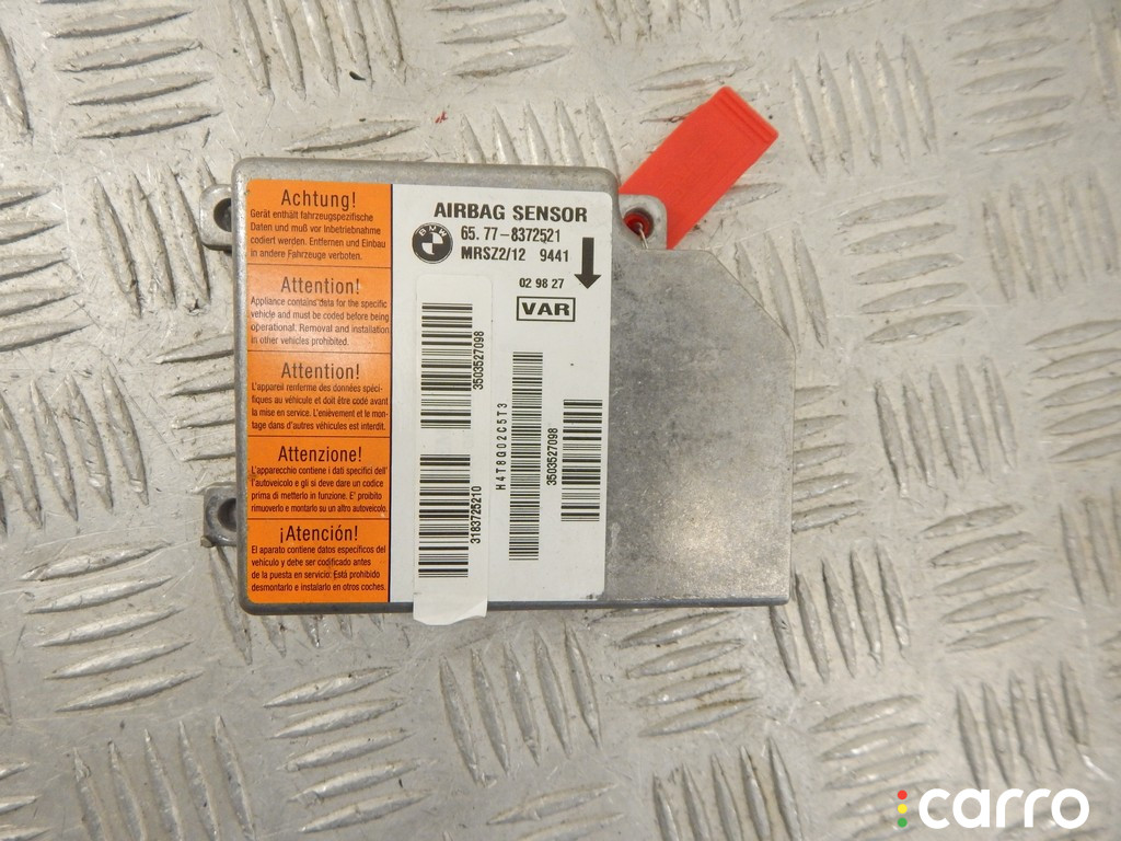 65778372521, 8372521 Блок AirBag BMW 5-series (E39) 1998г. - фото №1