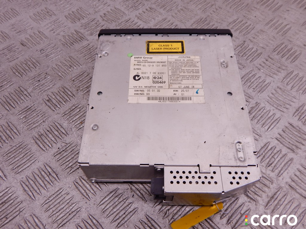 9131850, 9125240, 65129131850, 65129125240, 65126986081, 6986081 CD-чейнджер BMW 6-series (E63/E64) 2007г. - фото №2