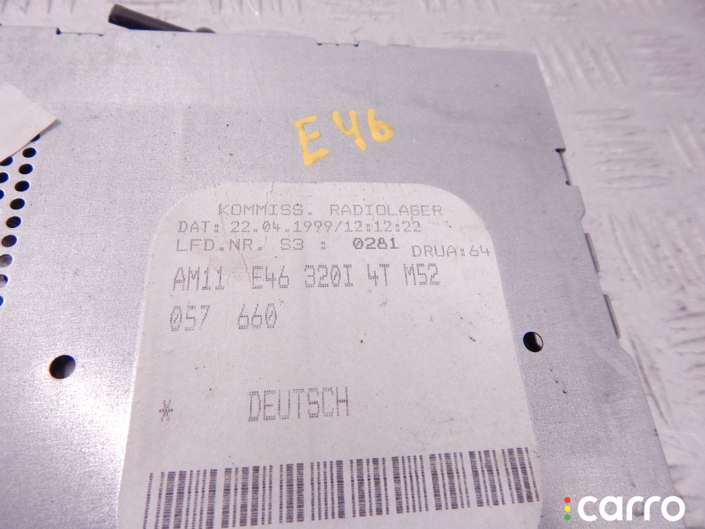 65128383147, 8383147, 65128368234, 8368234 Магнитола BMW 3-series (E46) 1999г. - фото №2