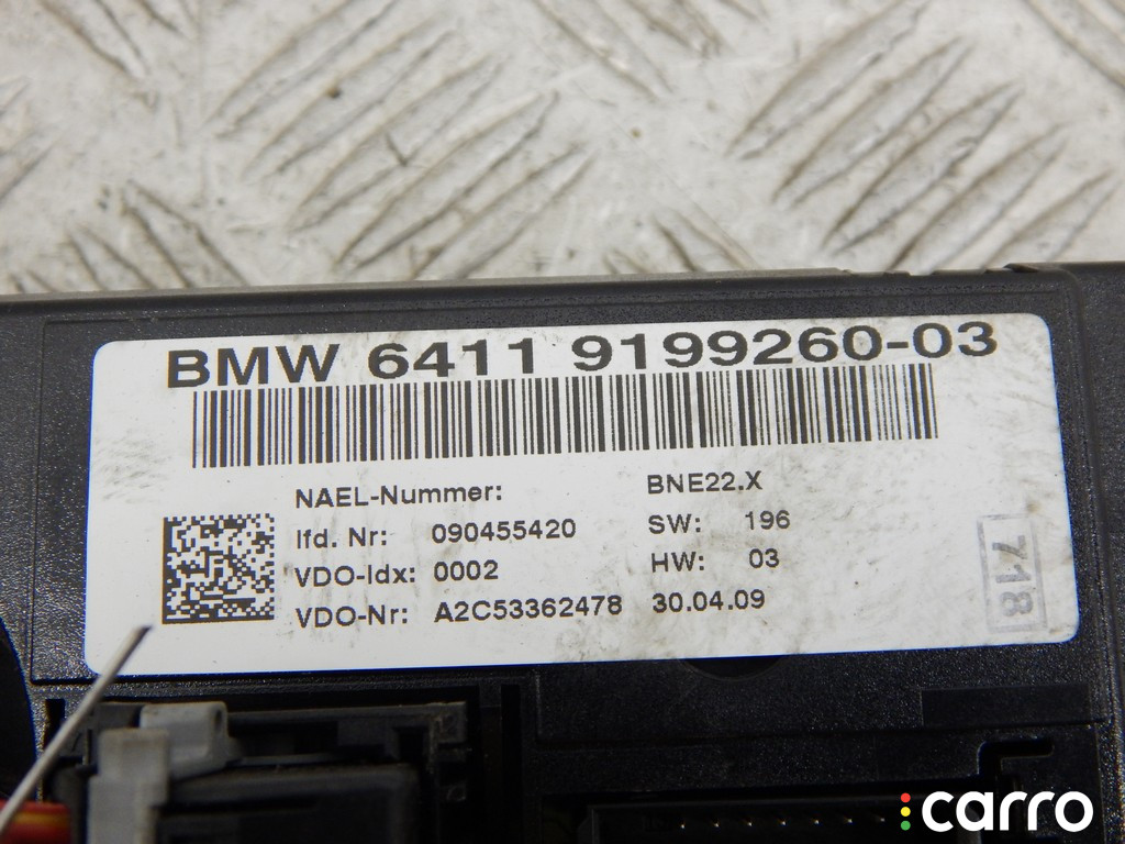 9182287, 9162983, 64119199260, 9199260, 64119119686, 9119686, 64119147299, 9147299, 64119168114, 9168114, 64119182287, 64119162983, 64119183277, 9183277 Блок управления печки/климат-контроля BMW 1-series (E87) 2009г. - фото №5