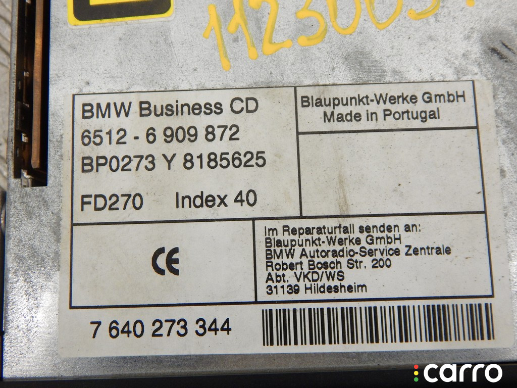 6902818, 6909872, 65126902818, 65126909872, 65126909881, 6909881, 65126902819, 6902819, 65128380018, 8380018, 65128375236, 8375236, 65128364219, 8364219, 65129415432, 9415432, 65129405972, 9405972, 65129405376, 9405376, 65128360751, 8360751 Магнитола BMW 5-series (E39) 1999г. - фото №2