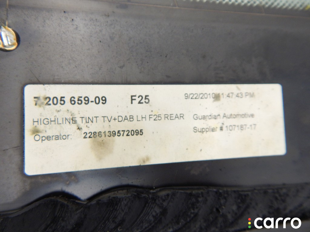 Стекло кузовное боковое левое BMW X3-series (F25) 2010г. - фото №4