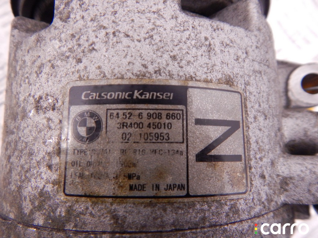 64526908660, 6908660 Компрессор кондиционера BMW 3-series (E46) 2002г. - фото №4