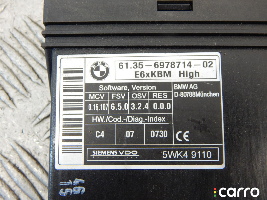 9168835, 9114448, 61359151517, 9151517, 61356952664, 6952664, 61359176070, 9176070, 61359168835, 61359132450, 9132450, 61359136040, 9136040, 61359126780, 9126780, 61359114448, 61356978714, 6978714, 61356974319, 6974319, 61356969012, 6969012, 61356957143, 6957143, 61356957529, 6957529, 61356947920, 6947920, 61356940913, 6940913 Блок комфорта BMW 5-series (E60/61) 2005г. - фото №2