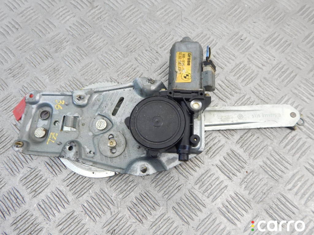 51348119775, 8119775 Стеклоподъемник электрический задний левый BMW 3-series (E36) 1999г. - фото №1