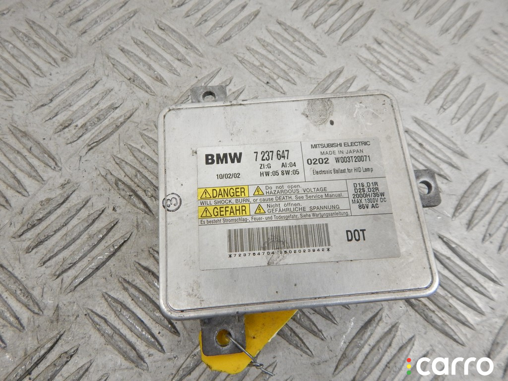 7237647, 63117237647, 63127250624, 7250624, 63117237644, 7237644, 63127172536, 7172536 Блок розжига ксенона BMW 7-series (F01/02) 2010г. - фото №1