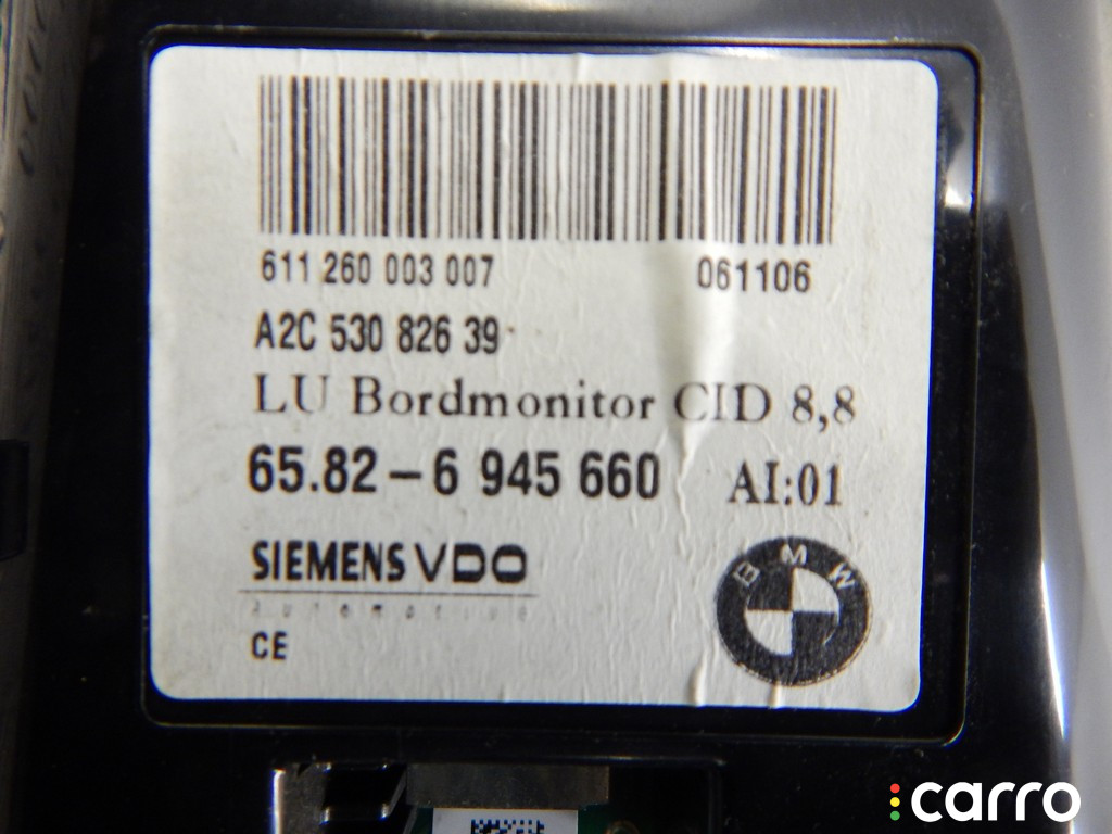 6945660, 65826945660, 65826938108, 6938108, 65826942580, 6942580, 65826935558, 6935558 Дисплей BMW 5-series (E60/61) 2004г. - фото №4