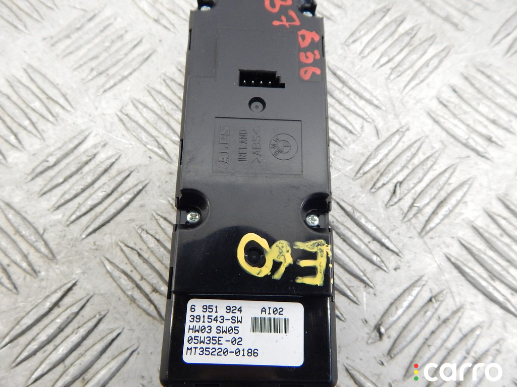 61316951924, 6951924, 61316943261, 6943261, 61316939110, 6939110, 61316927641, 6927641 Блок управления стеклоподъемниками BMW 5-series (E60/61) 2005г. - фото №3