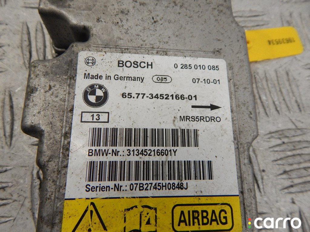 65773424581, 3424581, 65773452166, 3452166, 65773453791, 3453791 Блок AirBag BMW X3-series (E83) 2007г. - фото №2