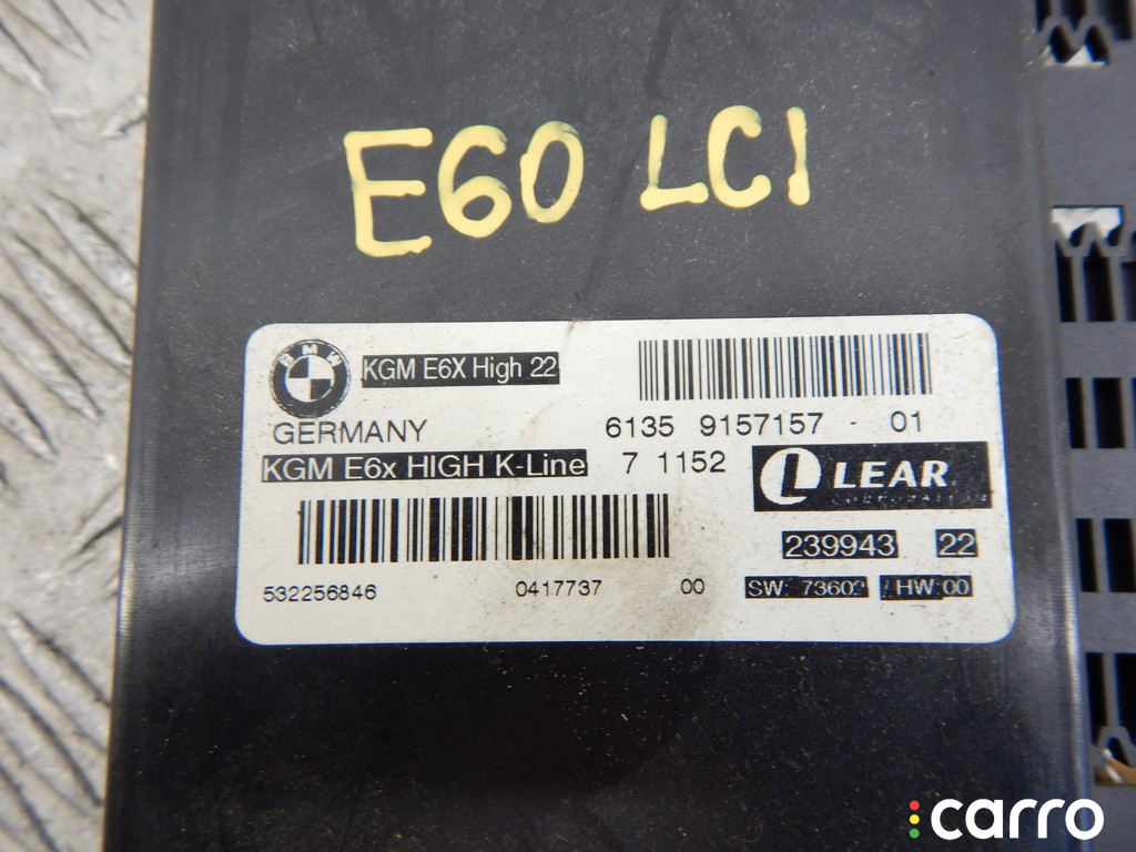 61359157157, 9157157 Блок комфорта BMW 5-series (E60/61) 2007г. - фото №2