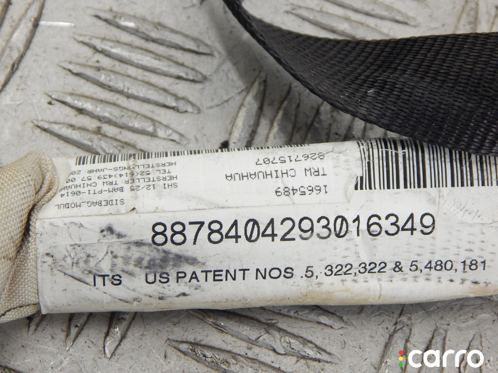 72128267157, 8267157 Подушка безопасности боковая (шторка) левая BMW X5-series (E53) 2004г. - фото №3