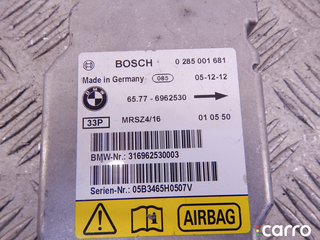 6912755, 6905491, 6933238, 6962530, 65776912755, 65776933238, 65776962530, 65776905491, 65776904696, 6904696, 65776912123, 6912123, 65779345358, 9345358 Блок AirBag BMW X5-series (E53) 2006г. - фото №3