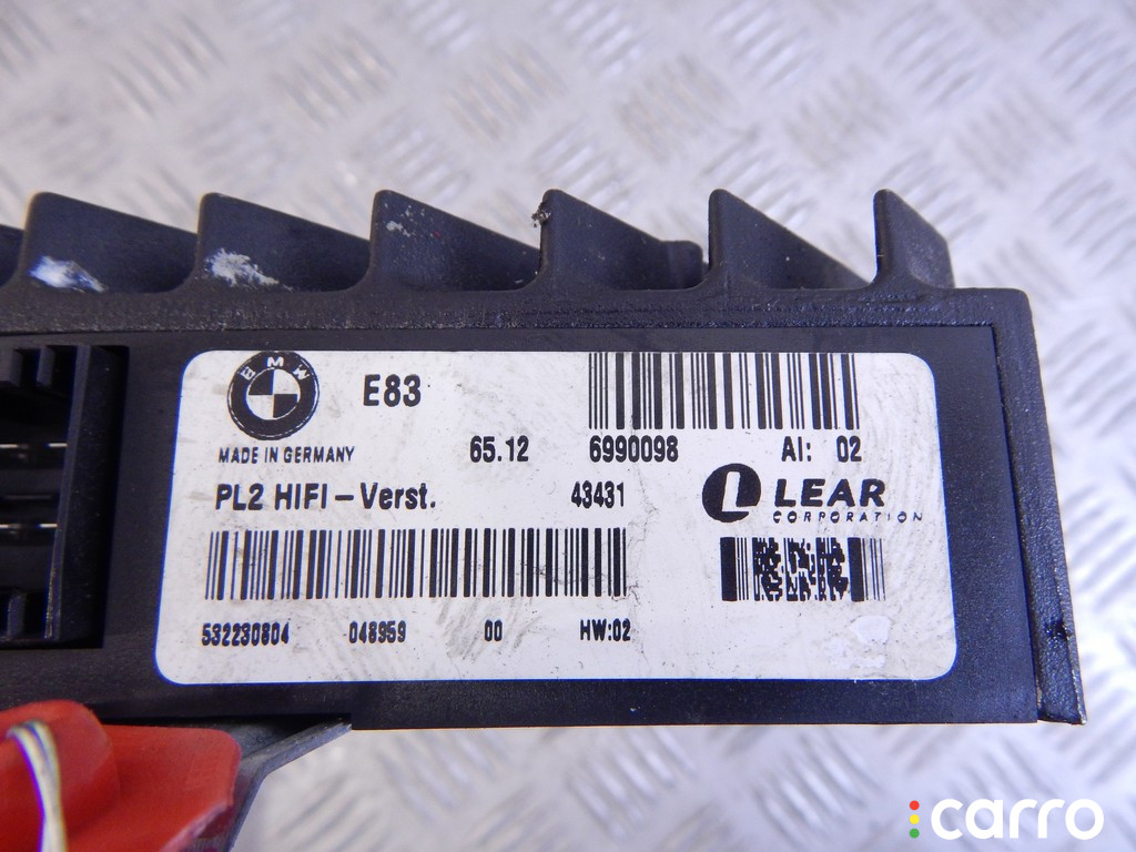 65129143150, 9143150, 65126990098, 6990098 Усилитель музыкальный BMW X3-series (E83) 2004г. - фото №5