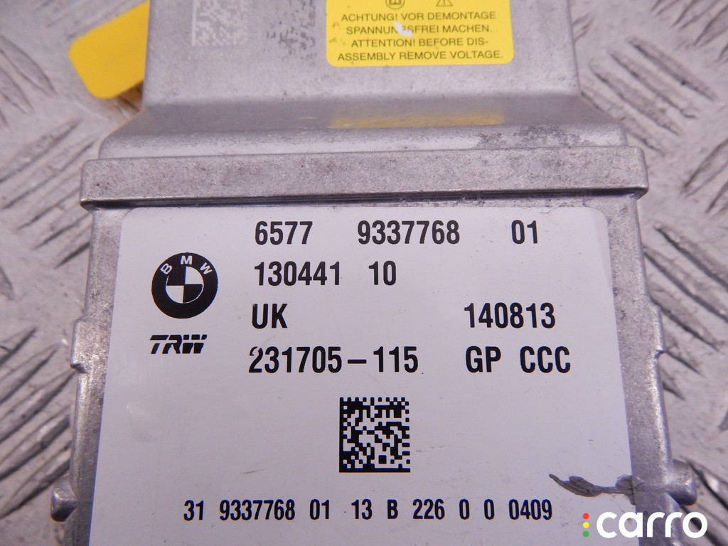 65779337768, 9337768 Блок AirBag BMW i3-series (I01) 2013г. - фото №4