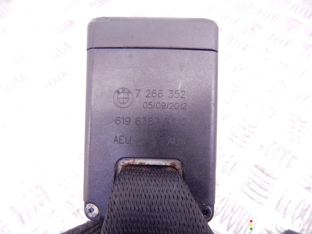 72117266351, 7266351 Замок ремня безопасности BMW 1-series (F20/21) 2012г. - фото №3