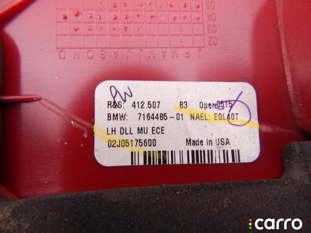 63217164485, 7164485, 63216916913, 6916913 Фонарь крышки багажника левый BMW X5-series (E53) 2005г. - фото №8