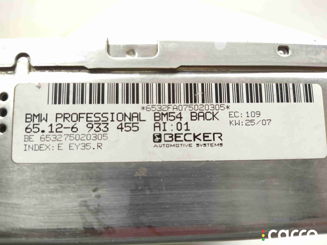 BM54, 65126933455, 6933455 Блок радио BMW X5 E53 2001г. - фото №3